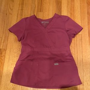 Woman’s grey’s anatomy scrub top